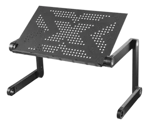 Nešiojamojo kompiuterio stalas DELTACO OFFICE mobilus, reguliuojamo aukščio, juodas / DELO-0305