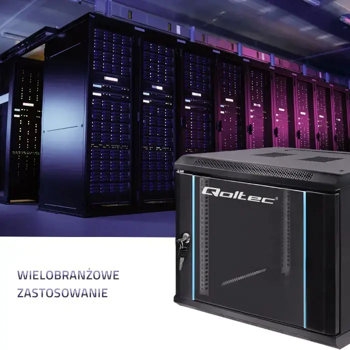 QOLTEC 54466 RACK spinta 19 colių 9U 600x501mm