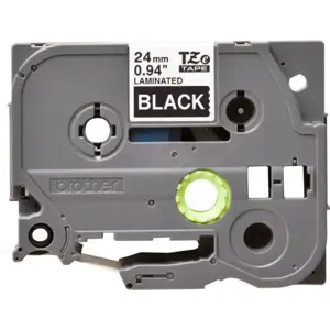 OEM Brother TZe-355 Laminated Tape White on Black