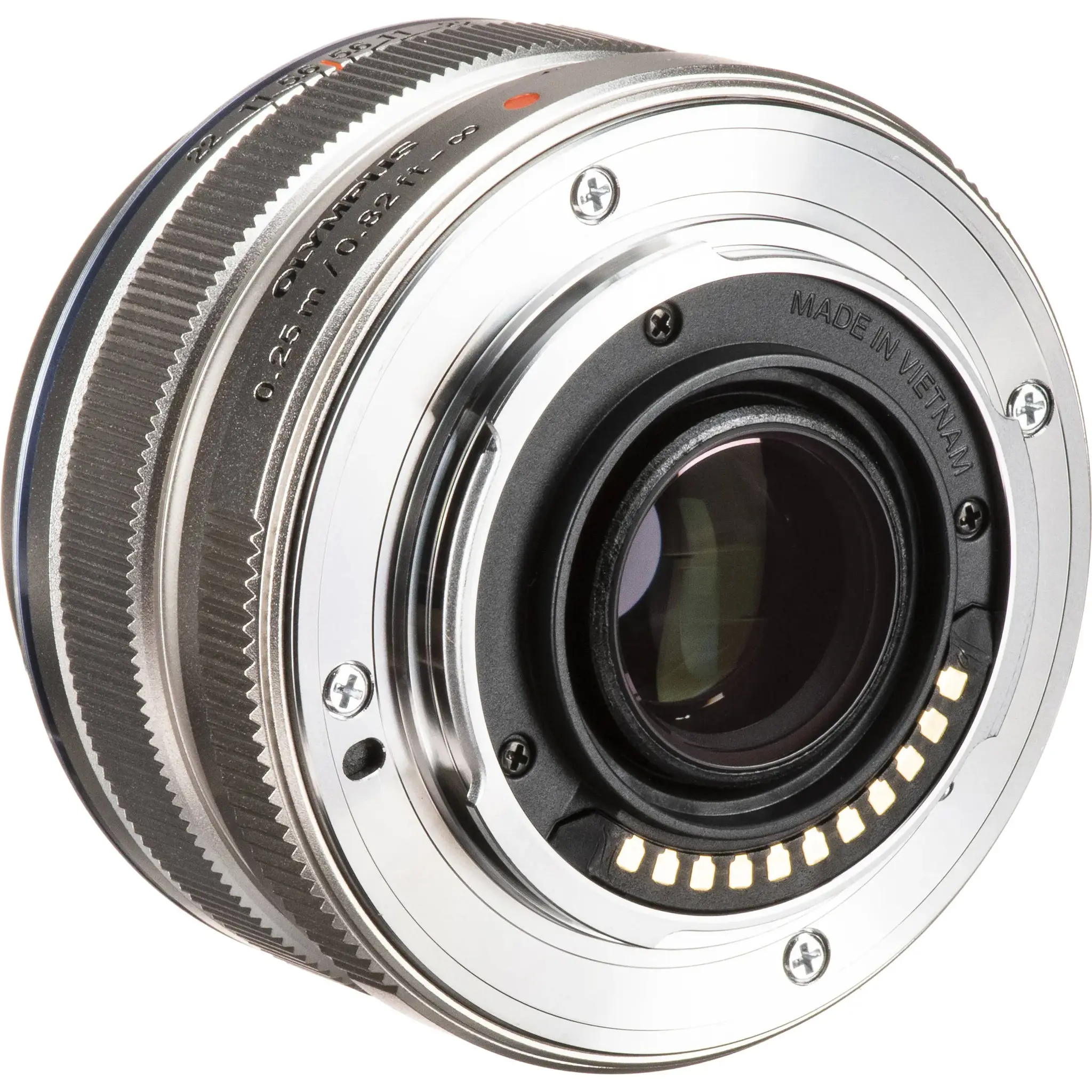 M.Zuiko Digital 17mm f/1.8, silver
