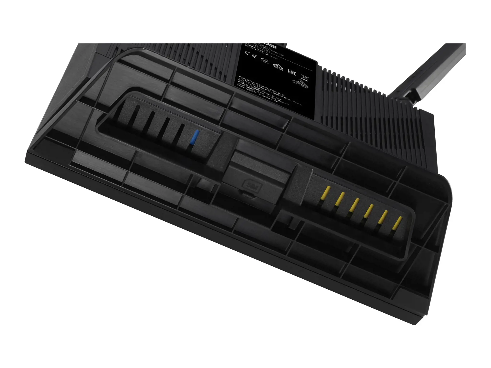 ASUS 4G-AX56, "Wi-Fi 6" (802.11ax), dviejų dažnių (2,4 GHz / 5 GHz), Ethernet LAN, 3G, juodas, stalinis maršrutizatorius