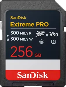 Sandisk memory card SDXC 256GB Extreme Pro UHS-II V90