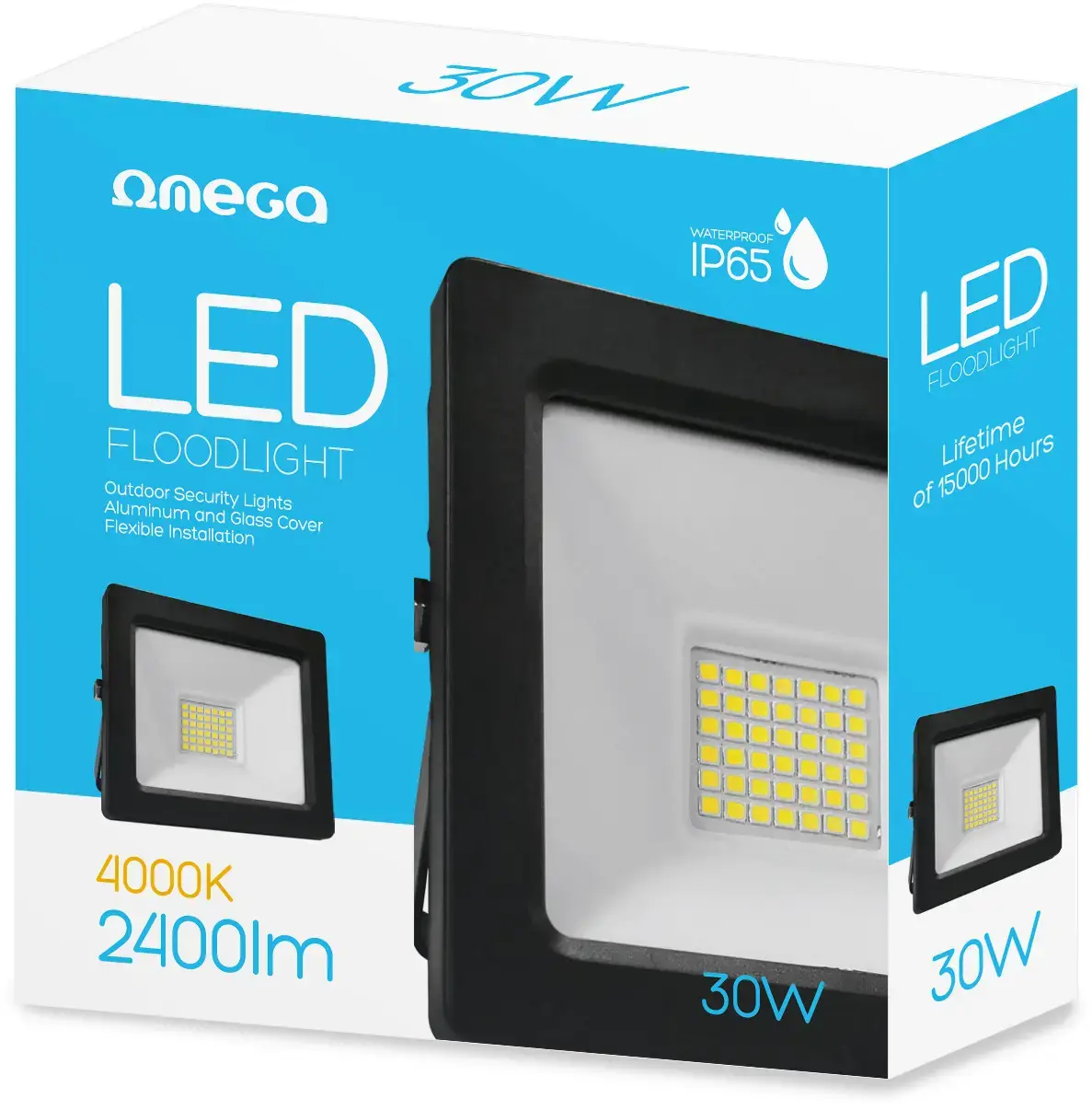 "Omega" LED prožektorius 30W 4200K (43861)