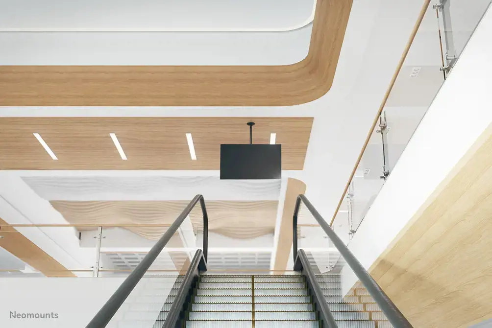 "Neomounts by Newstar" monitoriaus laikiklis ant lubų, 20 kg, 25,4 cm (10"), 76,2 cm (30"), 50 x 50 mm, 100 x 100 mm, 500 - 850 mm