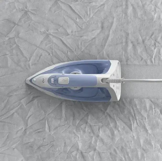 TEFAL Steam Iron | FV2C41E0 Virtuo | Steam Iron | 2000 W | Water tank capacity 240 ml | Continuous steam 27 g/min | Steam boost performance 120 g/min | Blue/White