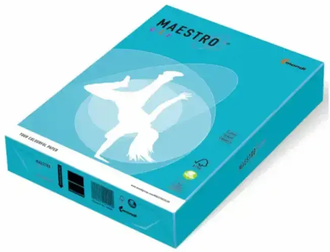 Spalvotas popierius Maestro Color A4, 80g., 500 l, mėlyna