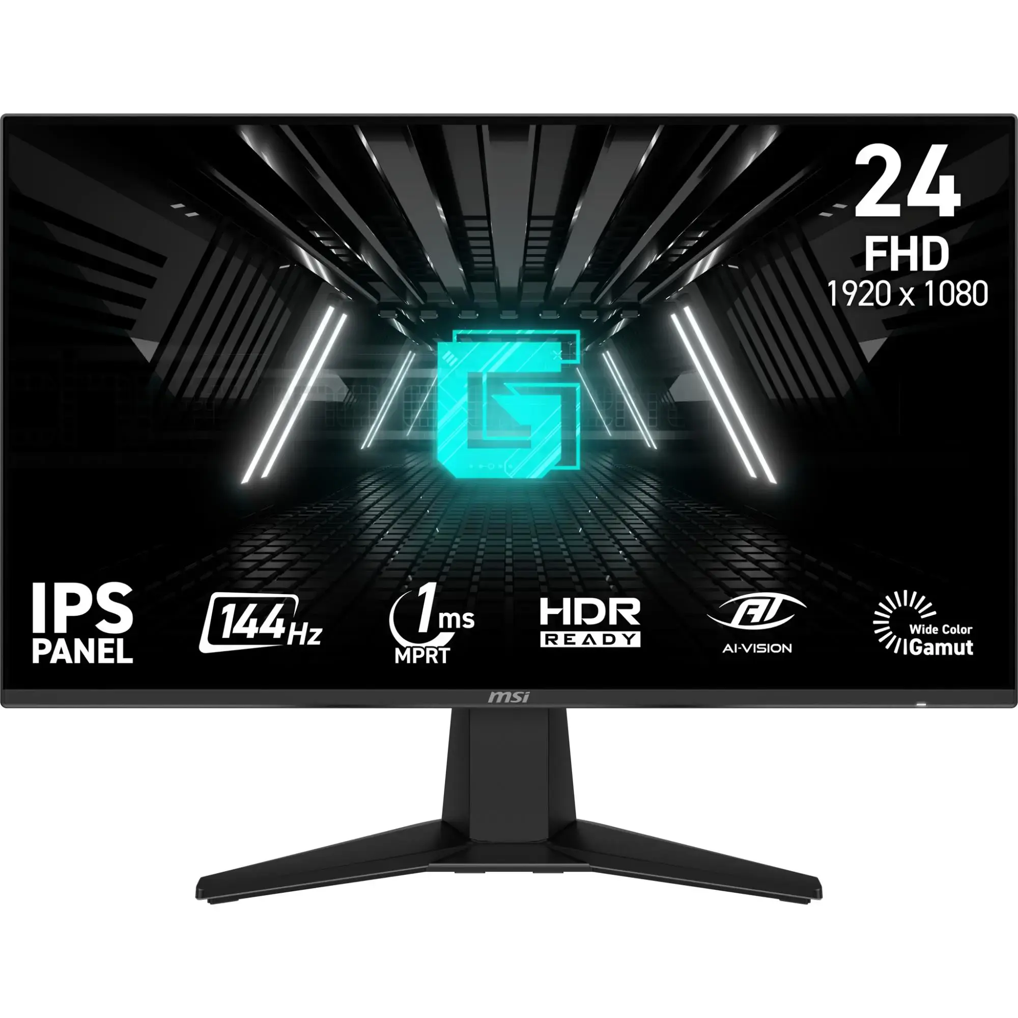 LCD Monitor MSI G242L E14 23.8" Gaming Tilt Matte Panel IPS 1920x1080 16:9 144Hz 1 ms Colour Black G242LE14