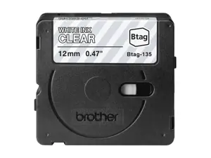 Brother BTAG-135, White on transparent, Philippines, 5 year(s), Brother, P-touch PT-N10, PT-N20, PT…