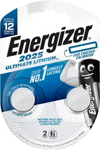 Energizer battery Ultimate Lithium CR2025 BP2
