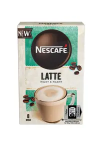NESCAFE Latte tirpios kavos gėrimas 8x15g