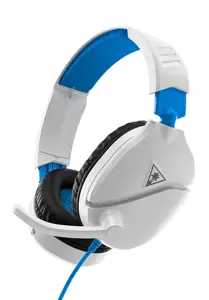 "Turtle Beach Recon 70" žaidimų ausinės PS5, PS4 ir PS4 Pro, laidinės, žaidimų, 20-20000 Hz, 571,5 g, ausinės, juodos, mėlynos, baltos spalvos