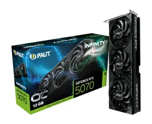 Vaizdo plokštė PALIT GeForce RTX 5070 12 GB, GDDR7, NE75070S19K9-GB2050S