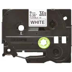OEM Brother TZe-FX221 Laminated Tape Black on White