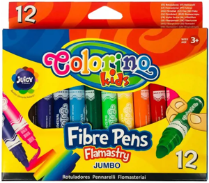 Flomasteriai Colorino Kids Jumbo, 12 spalvų