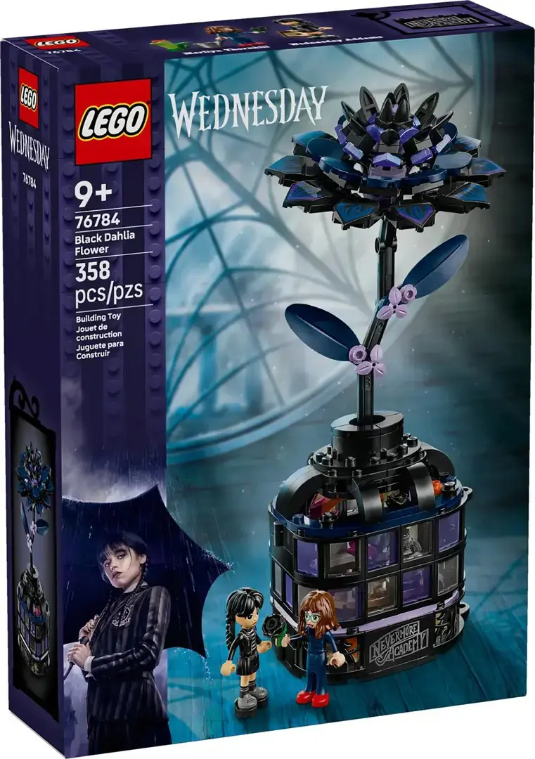 LEGO WEDNESDAY 76784 Black Dahlia Flower