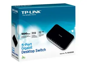 "TP-Link" 5 prievadų gigabitinio stalinio tinklo komutatorius, nevaldomas, Gigabit Ethernet (10/100/1000), dvipusis duomenų perdavimas
