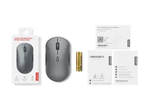 Lenovo | 700 Multi-Device Wireless Silent Mouse | Wireless | 2.4G, Bluetooth 5.3 | Luna Grey