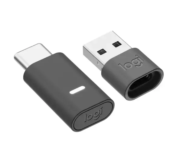 Logitech Zone Wireless 2 UC Belaidės ausinės, USB-C, USB-C Bluetooth receiver, Graphite