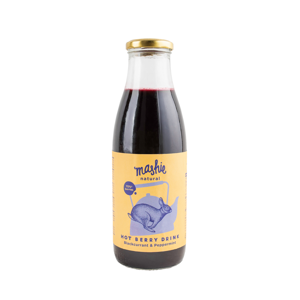 Juodųjų serbentų su pipirmėte uogų tyrė MASHIE, 0.75l