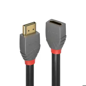 Lindy 3m HDMI 2.0 Extension, Anthra Line, 3 m, HDMI Type A (Standard), HDMI Type A (Standard), 3D, …