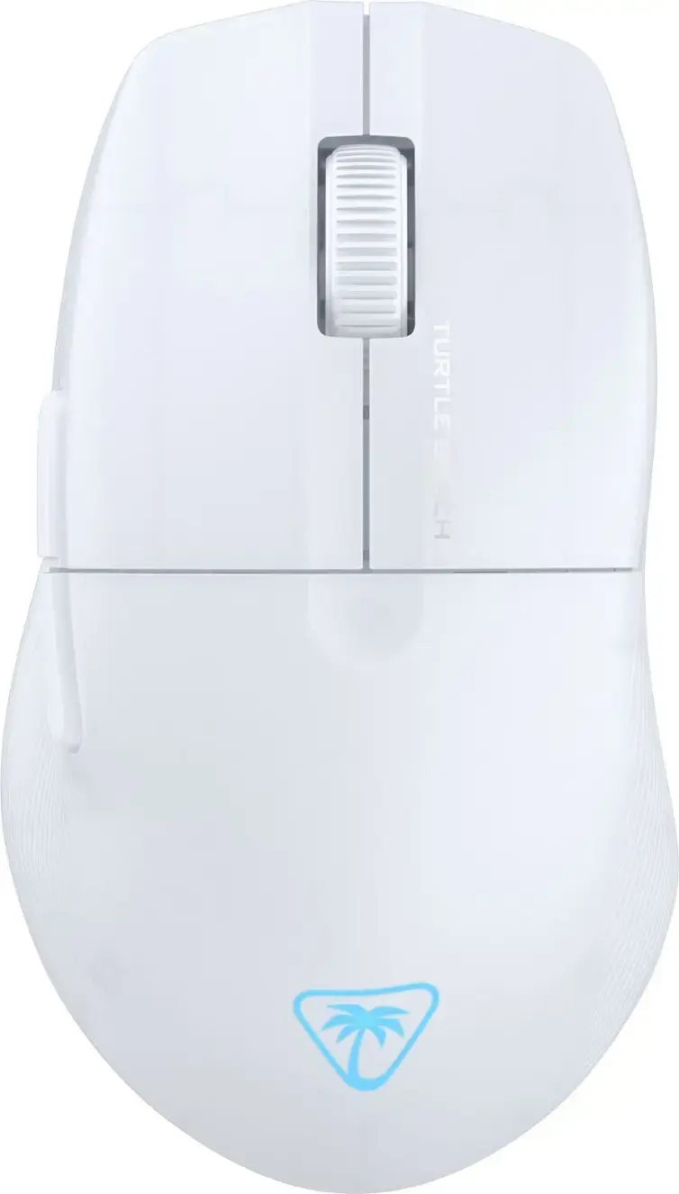 Turtle Beach Pure Air - Ultra-Light Wireless Ergonomic RGB Gaming Mouse, 26K DPI Optical Sensor, 125 hour Battery, Dual Wireless System, TITAN Optical Switches, Bluetooth, RGB Illumination. Semi-translucent White, Right-hand, Optical, RF Wireless + Bluetooth, 26000 DPI, Translucent, White