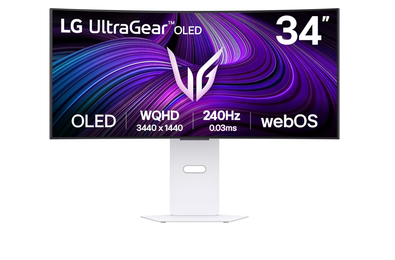 Monitor LG 34 " 3440 x 1440 pixels Wide Quad HD Native aspect ratio 21:9 OLED Curved 34GX90SA-W