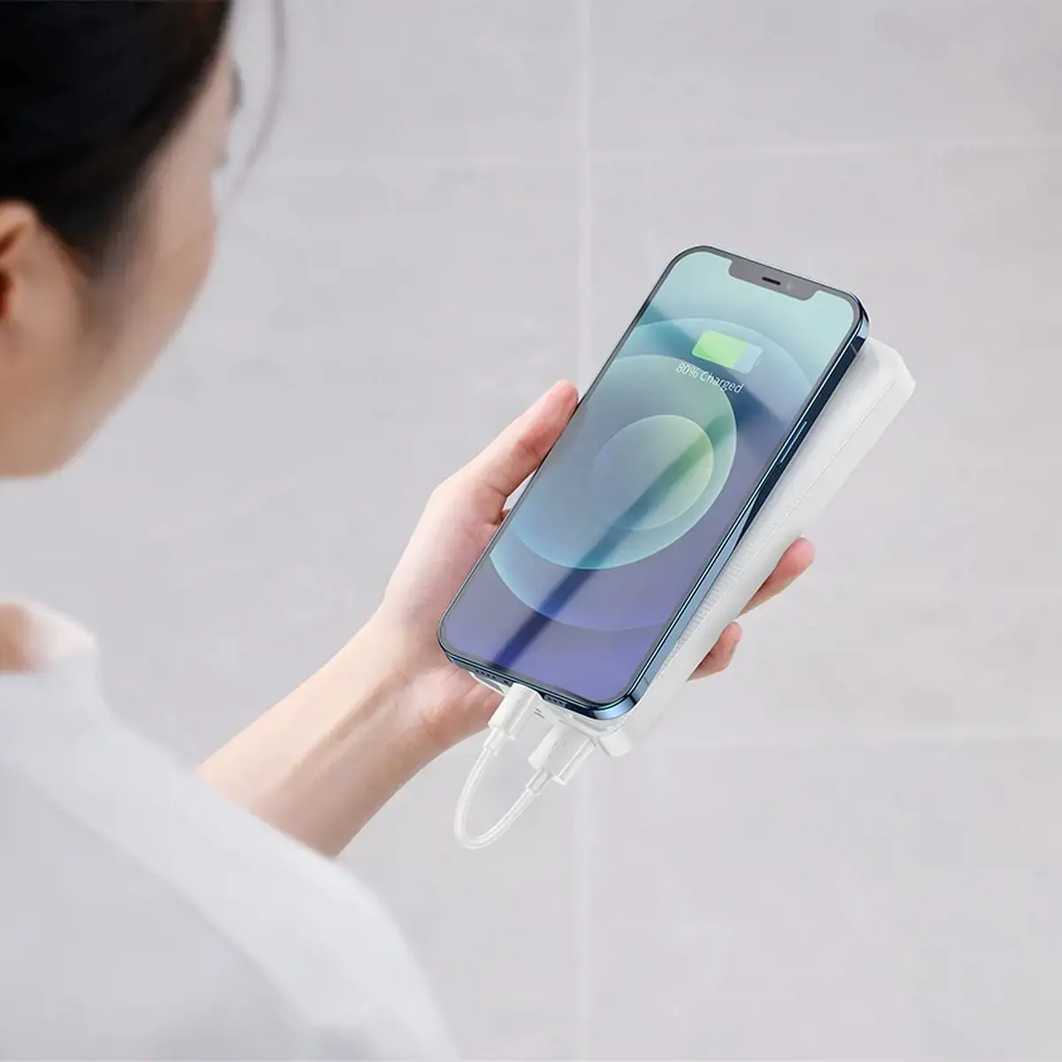 Powerbankas Baseus Bipow 30000mAh, 15W (baltas)