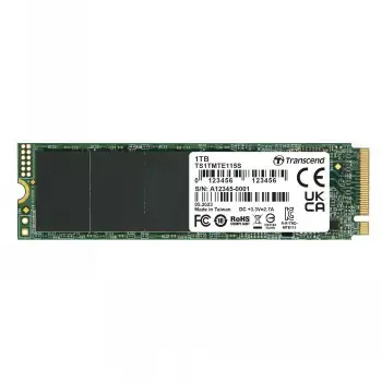 SSD diskas TRANSCEND TS1TMTE115S 1024 GB, M.2 2280 (double-sided), PCIe 3.0 x4 (NVMe)
