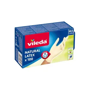 Vileda Multi Latex 100 Disposable gloves Beige 100 pc(s)