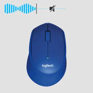 LOGITECH M330 Silent Plus Blue - 2,4 GHz - EMEA