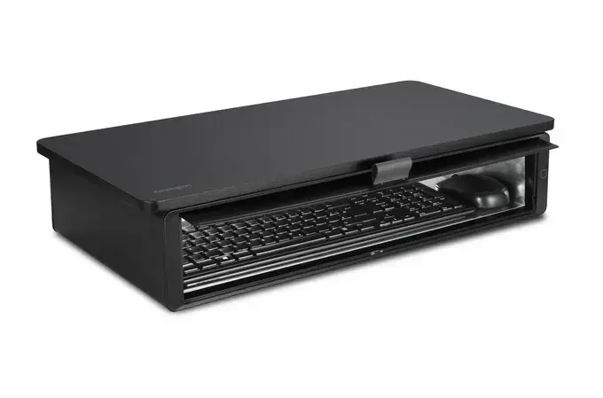 "Kensington UVStand™" monitoriaus stovas su UVC dezinfekavimo skyriumi, laisvai pastatomas, 18 kg, 86,4 cm (34"), juodas