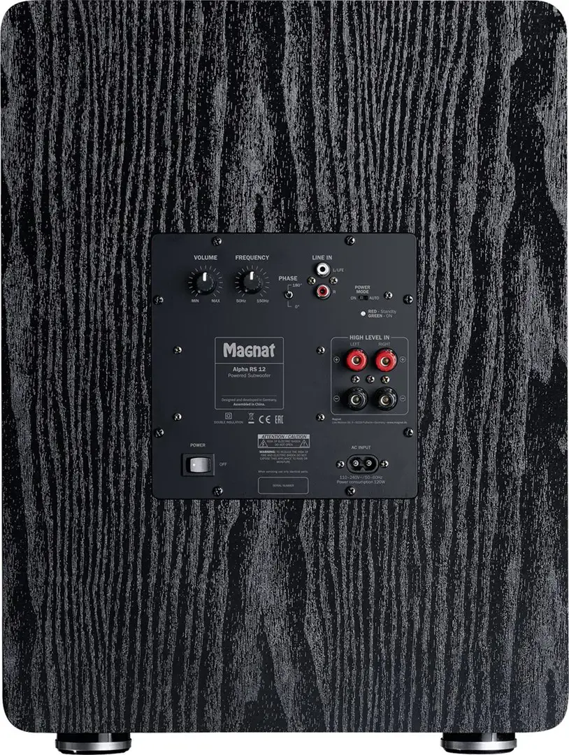 Magnat ALPHA RS12 Black Active subwoofer 120 W