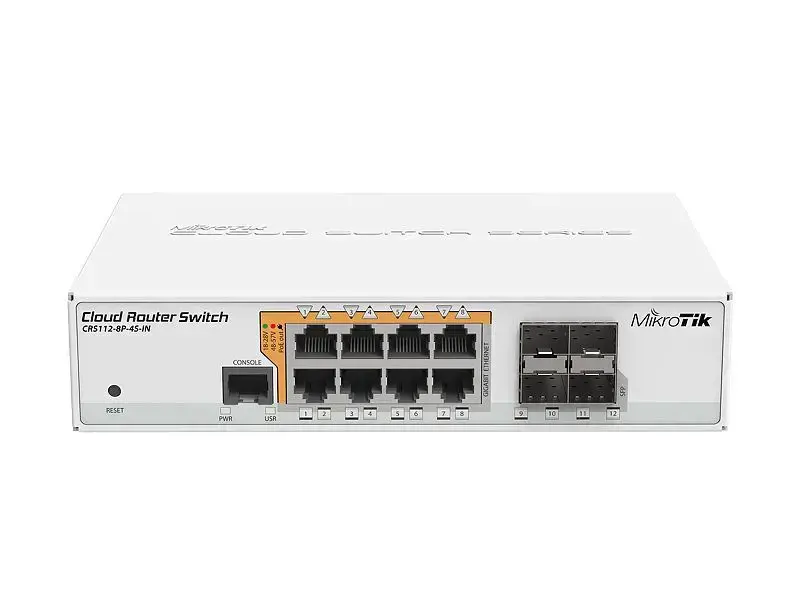 MIKROTIK CRS112-8P-4S-IN PoE jungiklis 8x RJ45 1000Mb/s 4x SFP
