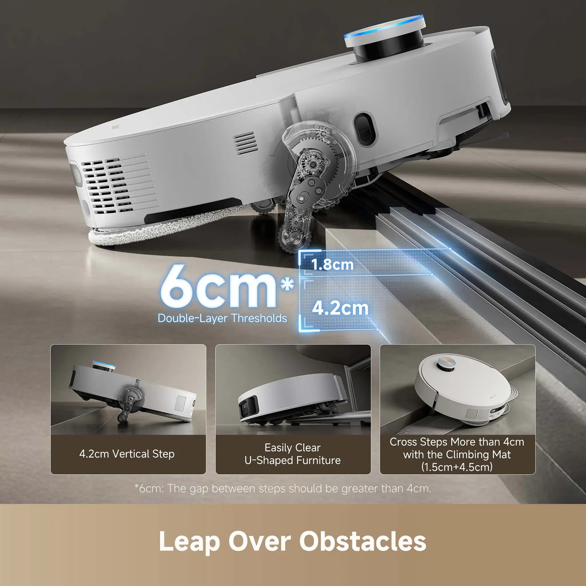 Dulkių siurblys-robotas Dreame X50 Ultra, Balta