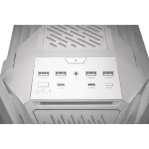 ASUS GR701 ROG Hyperion White, kompiuteris, baltas, ATX, EATX, micro ATX, Mini-ITX, aliuminis, daugiafunkcinis, priekinis