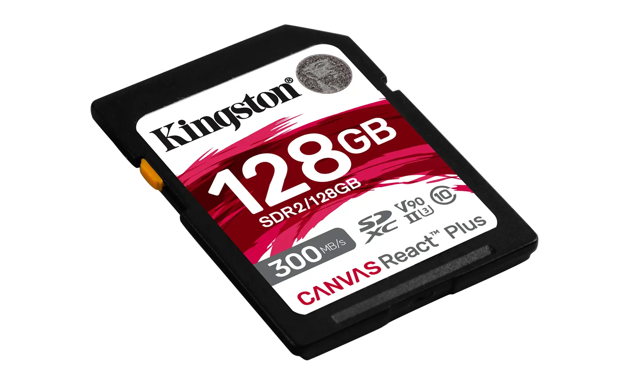 KINGSTON 128GB Canvas React Plus SDXC UHS-II 300R/260W U3 V90, skirtas Full HD/4K/8K