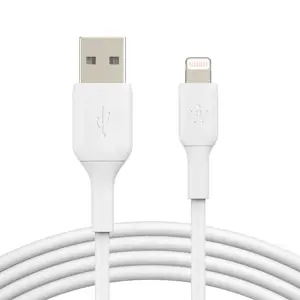 Belkin CAA001BT1MWH, 1 m, Lightning, USB A, vyriškas, vyriškas, baltas