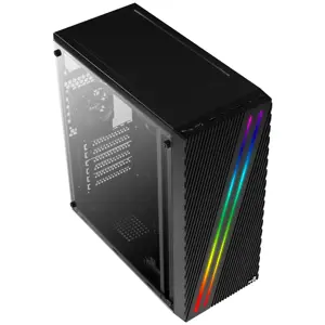 AEROCOOL AEROPGSSTREAK-A-BKRG Kompiuterio korpusas ATX Aerocool STREAK RGB USB 3.0 - DOUBLE RGB STRIP 1x80mm ventiliatorius
