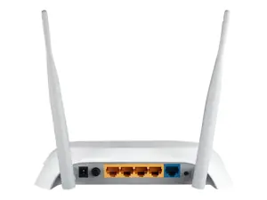 TP-Link 3G/4G belaidis N maršrutizatorius, "Wi-Fi 4" (802.11n), vienos juostos (2,4 GHz), Ethernet LAN, juodas, baltas, stalinis maršrutizatorius