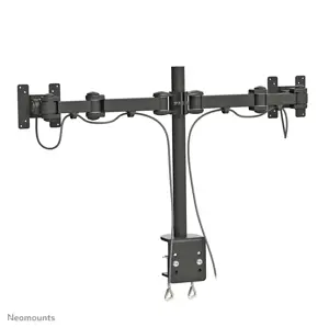 "Neomounts by Newstar" monitoriaus laikiklis ant stalo, spaustukas, 8 kg, 25,4 cm (10"), 68,6 cm (27"), 100 x 100 mm, juodas
