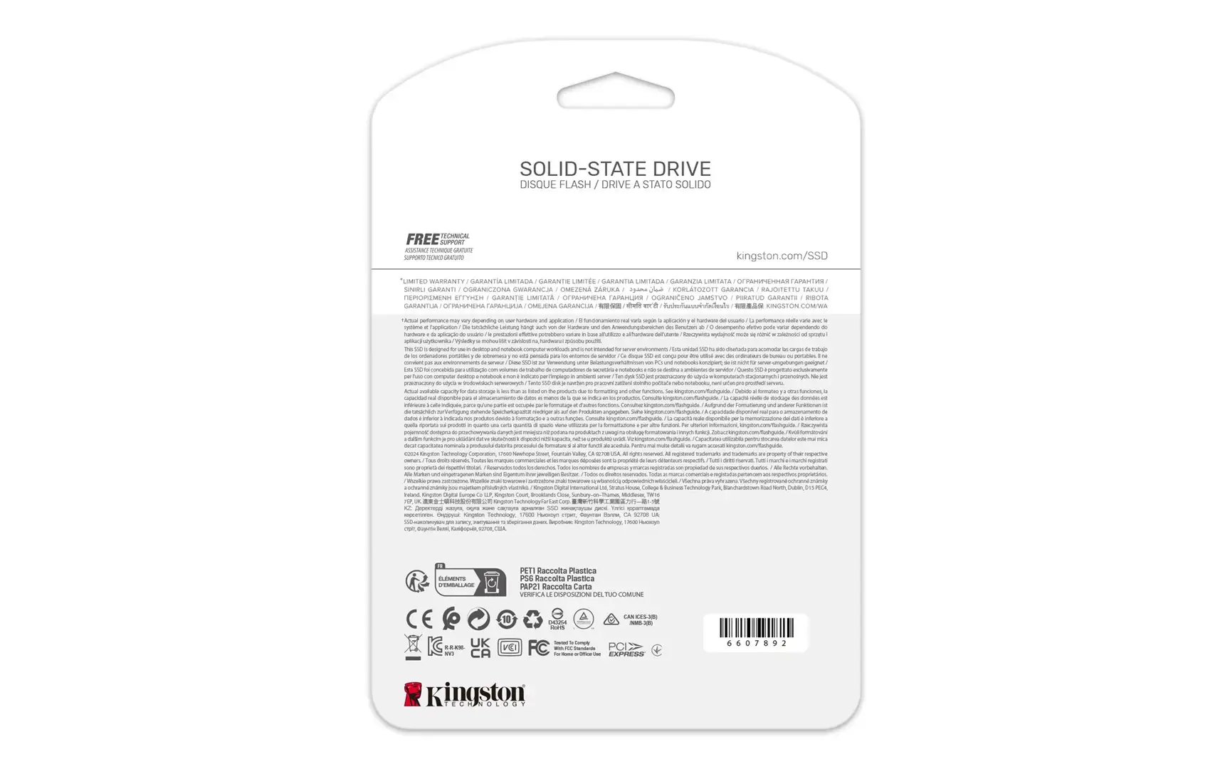 SSD diskas KINGSTON NV3 4 TB, M.2, PCIe 4.0 x4 NVMe
