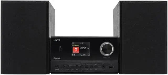 JVC UX-E225B Mini hi-fi system Black