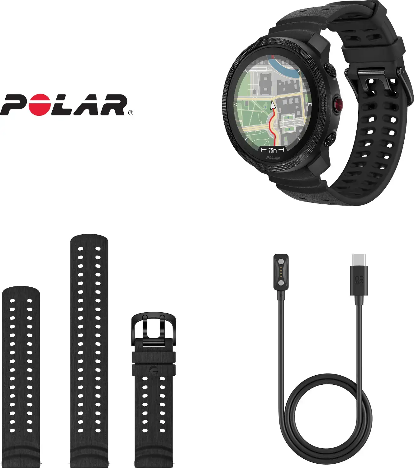 Polar Vantage M3 S-L, night black