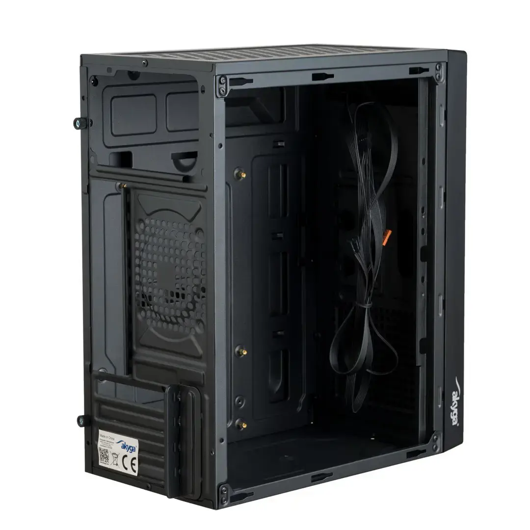 AKYGA Micro ATX korpusas AK35BK 2x USB 2.0 juodas be maitinimo šaltinio