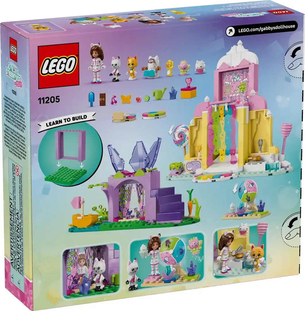 LEGO GABBY’S DOLLHOUSE 11205 Sweet Treat Mountain and Kitty Garden