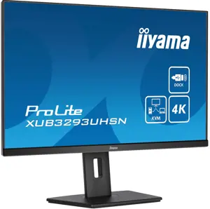 "iiyama ProLite XUB3293UHSN-B5", 80 cm (31,5"), 3840 x 2160 taškų, 4K Ultra HD, LCD, 4 ms, juoda