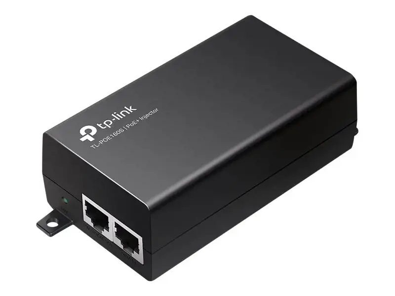 TP-Link PoE+ injektorius, Gigabit Ethernet, 10,100,1000 Mbps, IEEE 802.3ab, IEEE 802.3af, IEEE 802.3at, IEEE 802.3i, IEEE 802.3u, Cat3, Cat4, Cat5, Cat5e, juodas, 100 m