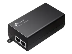 TP-Link PoE+ injektorius, Gigabit Ethernet, 10,100,1000 Mbps, IEEE 802.3ab, IEEE 802.3af, IEEE 802.3at, IEEE 802.3i, IEEE 802.3u, Cat3, Cat4, Cat5, Cat5e, juodas, 100 m