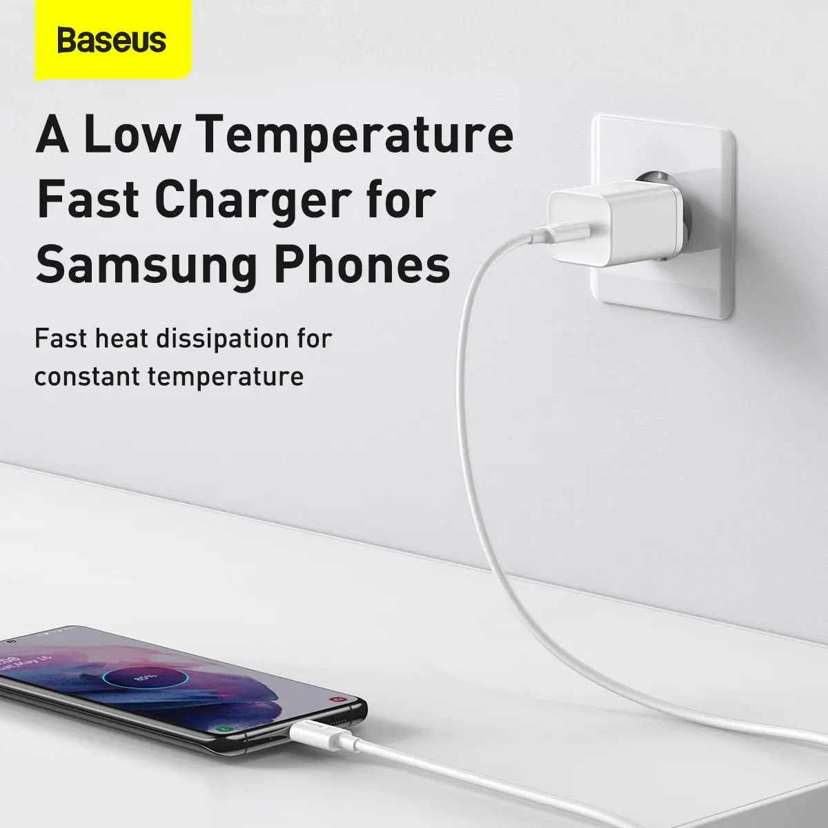 Baseus Super Si Quick Charger 1C 25W with USB-C cable for USB-C 1m (white)