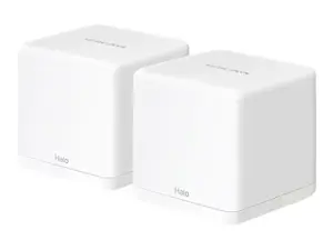 "Mercusys" AC1300 "Halo H30G" (2 vnt.) 802.11ac, 400+867 Mbit/s, Ethernet LAN (RJ-45) prievadai 2, tinklelio palaikymas taip, MU-MiMO taip, balta